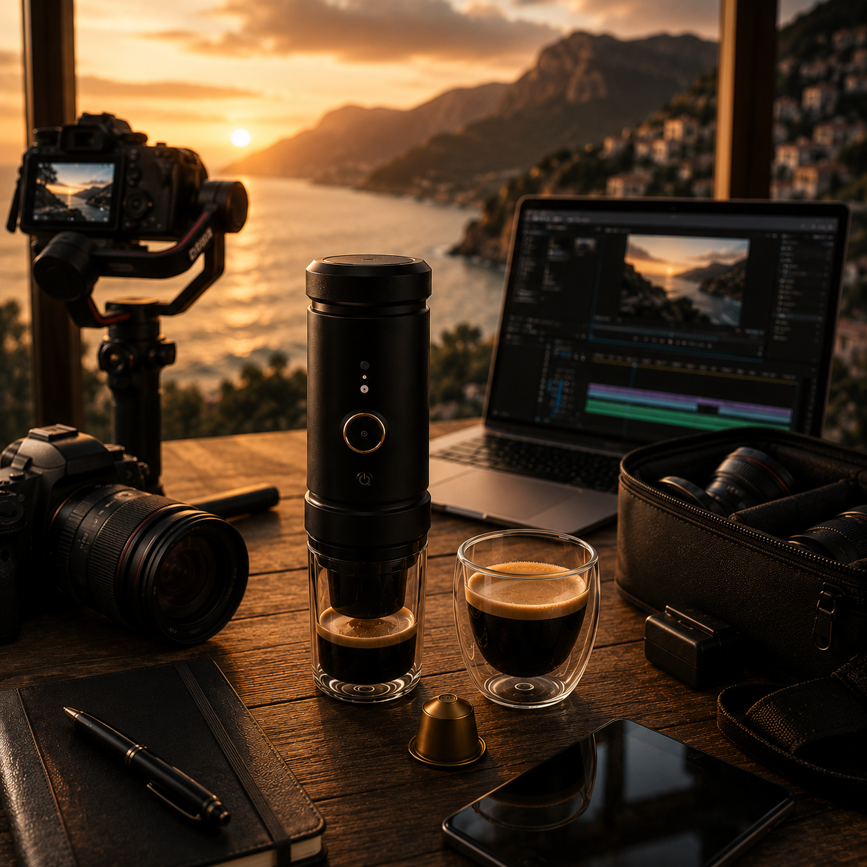 Machine à Café Portable pour Photographes et Vidéastes : Le Kit Extérieur Complet