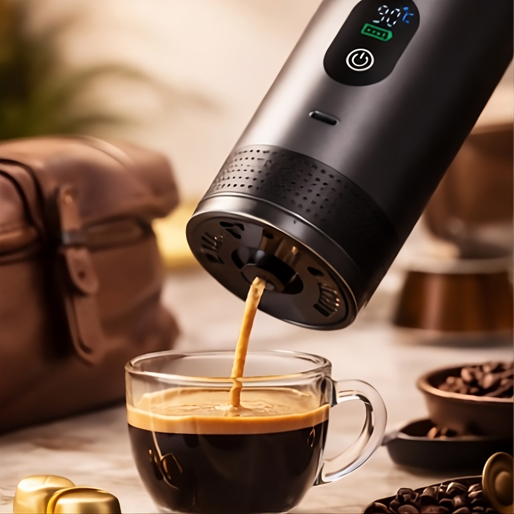 Cafetière portable Velmora Travel Barista en utilisation