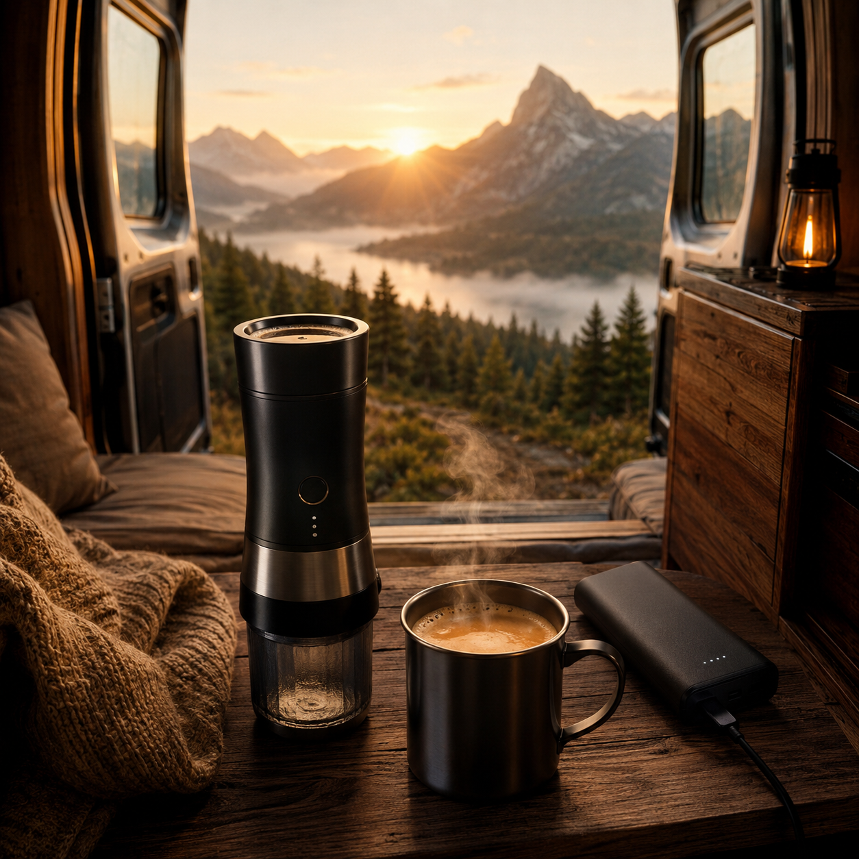 Machine à Café Portable pour le Camping et la Van Life : Comment Boire un Vrai Espresso Sans Électricité en 2026