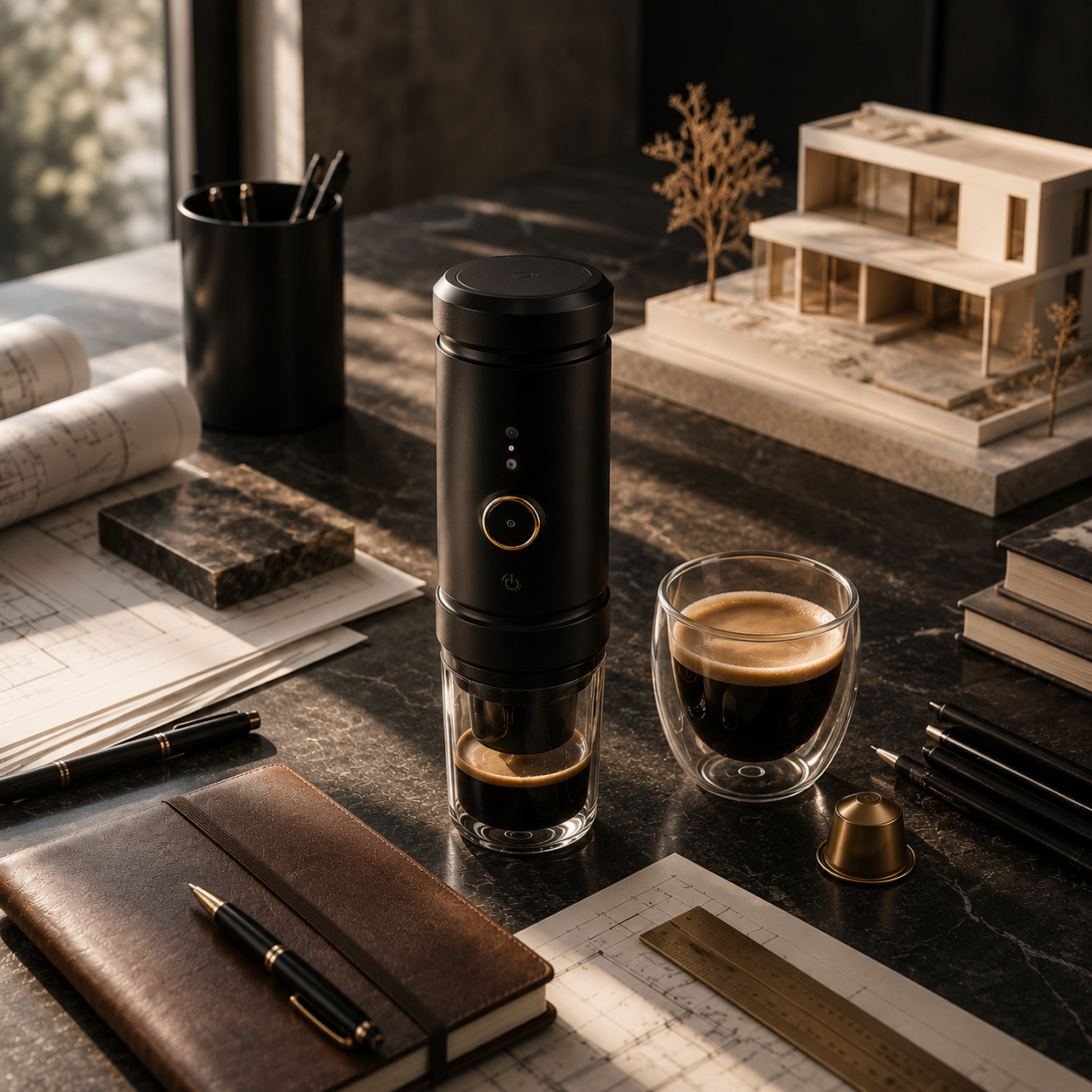 Machine à Café Portable pour Architectes et Créatifs : L'Outil Discret du Studio