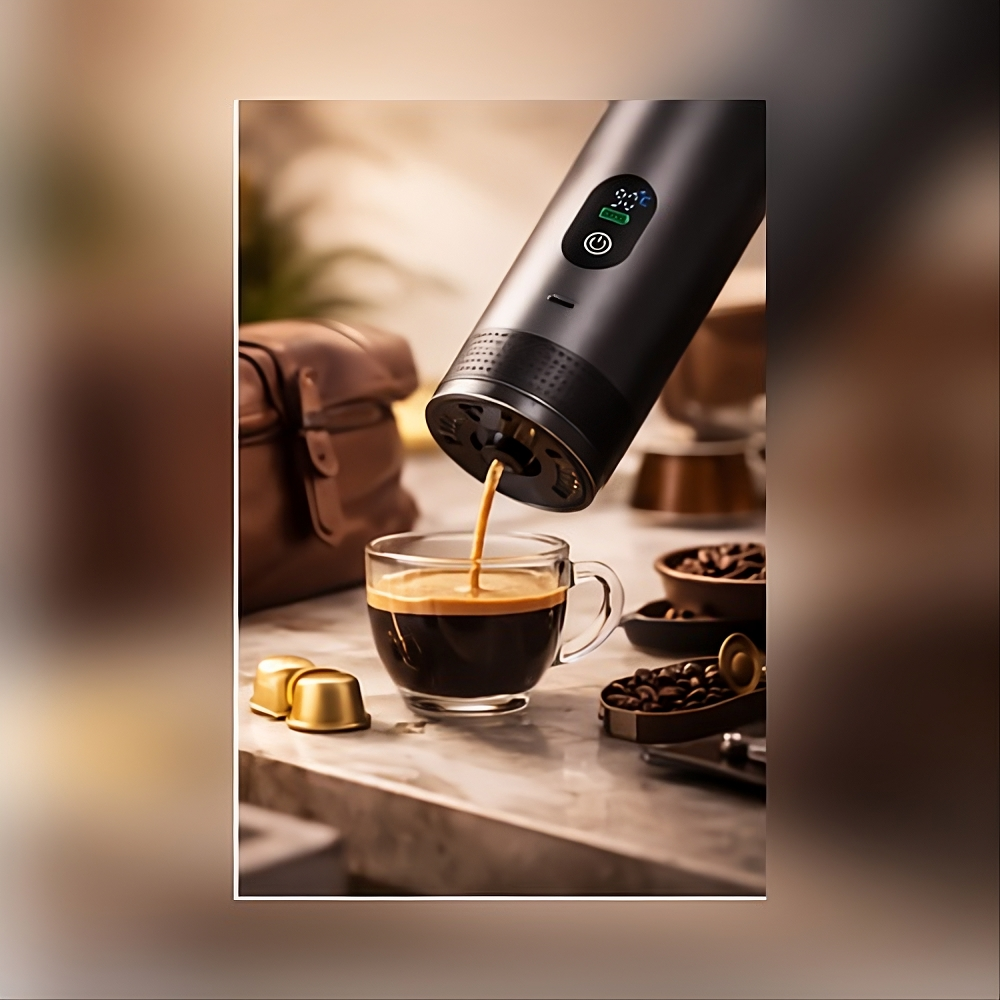 Cafetière portable rechargeable pour bureau et voyage