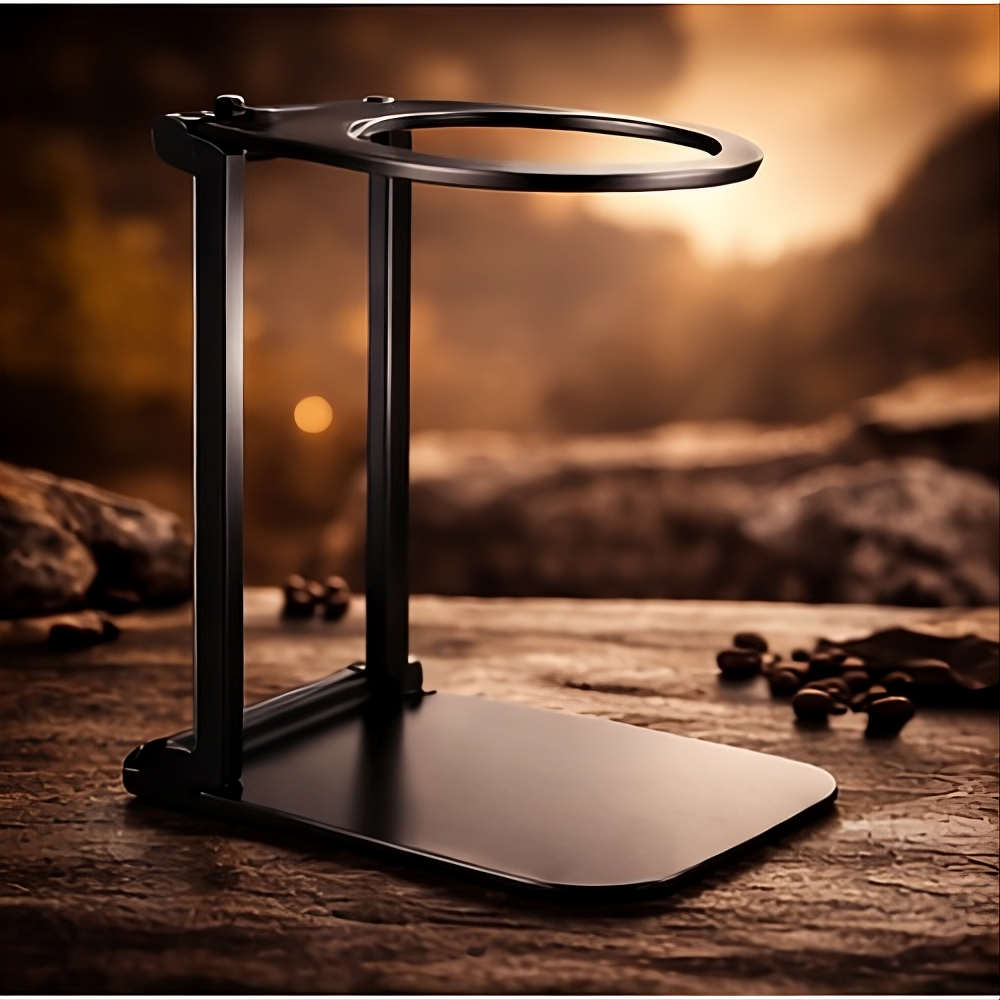 Support réglable pour machine café portable en aluminium