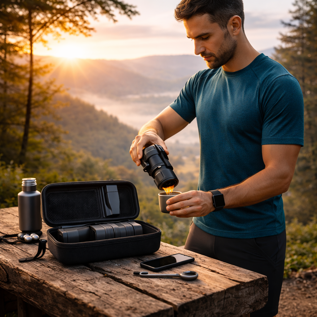 Préparez votre espresso avant chaque effort.Plus besoin de dépendre d’un café ou d’une machine
